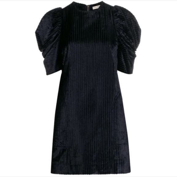 Ulla Johnson Navy Corduroy Callahan Dress 6 - Picture 4 of 6